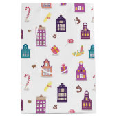 Sint-Nicolaas Dag Sinterklaas Nederlands Vakantie, Medium Cadeauzakje (Voorkant)