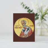 Sint-Nicolaas de Wonder-arbeider-gebedskaart Briefkaart (Staand voorkant)