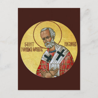 Sint-Nicolaas de Wonder-arbeider-gebedskaart Briefkaart
