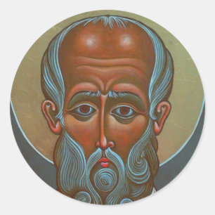 Sint Nicolaas de Wonderdoener Ronde Sticker