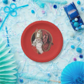 Sint-Nicolaas en Krampus Papieren Bordje (Feest)