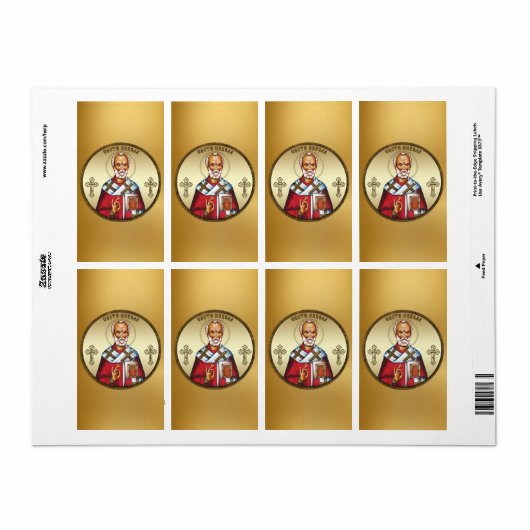Sint Nicolaas Etiket (Full Sheet)