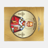 Sint Nicolaas Fleece Deken (Voorkant (Horizontaal))