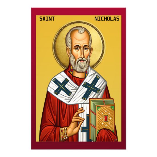 Sint Nicolaas Foto Afdruk (Voorkant)