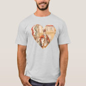 Sint-Nicolaas Heart Sinterklaas St. Nick's Day T-S T-shirt (Voorkant)