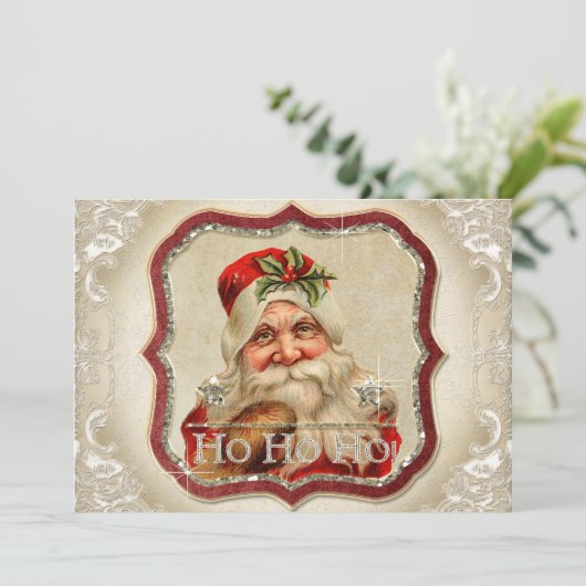  Sint-Nicolaas Ho Ho Ho-kerstkaart Feestdagenkaart (Staand voorkant)