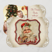 Sint-Nicolaas Ho Ho Ho-kerstkaart Feestdagenkaart (Voorkant / Achterkant)