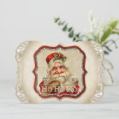 Sint-Nicolaas Ho Ho Ho-kerstkaart Feestdagenkaart (Staand voorkant)