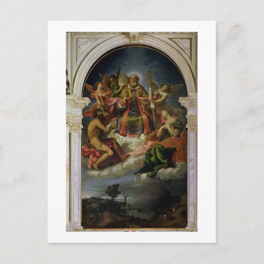 Sint-Nicolaas in Glory met heiligen Briefkaart (Voorkant)