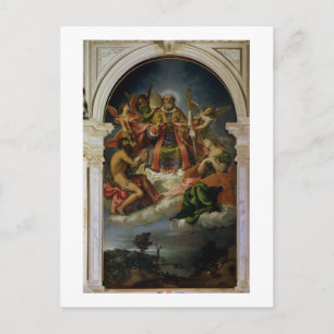 Sint-Nicolaas in Glory met heiligen Briefkaart