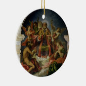 Sint-Nicolaas in Glory met heiligen Keramisch Ornament (Rechts)