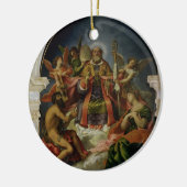 Sint-Nicolaas in Glory met heiligen Keramisch Ornament (Links)