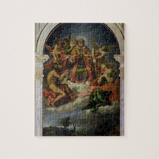 Sint-Nicolaas in Glory met heiligen Legpuzzel (Verticaal)