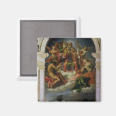 Sint-Nicolaas in Glory met heiligen Magneet (Voorkant / Achterkant)