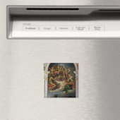 Sint-Nicolaas in Glory met heiligen Magneet (Insitu (Vaatwasser))