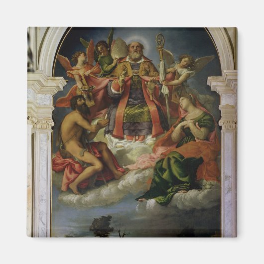 Sint-Nicolaas in Glory met heiligen Magneet (Voorkant)