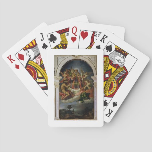 Sint-Nicolaas in Glory met heiligen Pokerkaarten (Achterkant)