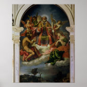 Sint-Nicolaas in Glory met heiligen Poster (Voorkant)