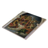 Sint-Nicolaas in Glory met heiligen Tegeltje (Zijkant)