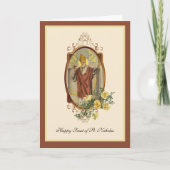 Sint-Nicolaas Katholieke Feestdag Religieuze feest Feestdagen Kaart (Voorkant)