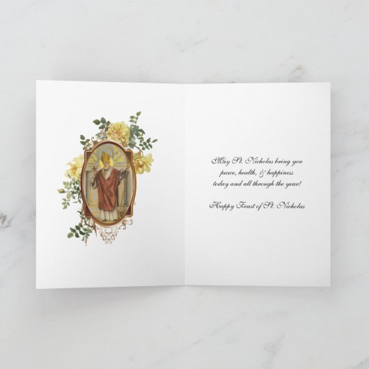 Sint-Nicolaas Katholieke Feestdag Religieuze feest Feestdagen Kaart (Binnen)