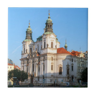 Sint-Nicolaas-kerk in de oude stad Praag Tegeltje