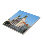 Sint-Nicolaas-kerk in de oude stad Praag Tegeltje (Zijkant)