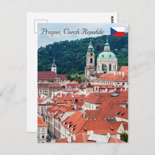 Sint-Nicolaas-kerk - Praag, Tsjechische Republiek Briefkaart (Voorkant / Achterkant)