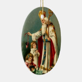 Sint-Nicolaas kerstboomversiering Keramisch Ornament (Rechts)