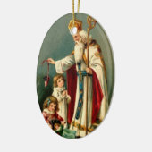 Sint-Nicolaas kerstboomversiering Keramisch Ornament (Links)