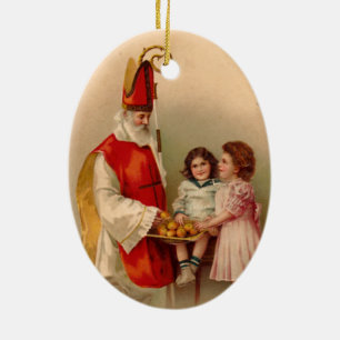 Sint-Nicolaas kerstboomversiering Keramisch Ornament