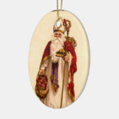 Sint-Nicolaas kerstboomversiering Keramisch Ornament (Links)