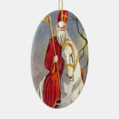 Sint-Nicolaas kerstboomversiering Keramisch Ornament (Rechts)