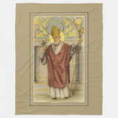 Sint-Nicolaas kerstkatholieke bisschop Fleece Deken (Voorkant)