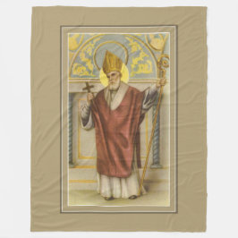 Sint-Nicolaas kerstkatholieke bisschop Fleece Deken