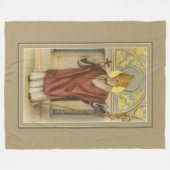 Sint-Nicolaas kerstkatholieke bisschop Fleece Deken (Voorkant (Horizontaal))