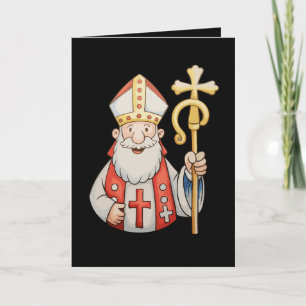 Sint Nicolaas Kerstman Beschermheilige Van Kerstmi