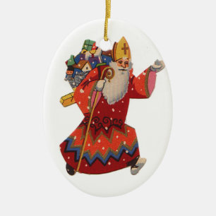 Sint-Nicolaas kerstversiering Keramisch Ornament