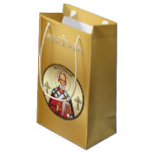 Sint Nicolaas Klein Cadeauzakje (Achterkant Gekanteld)