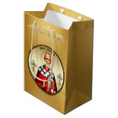 Sint Nicolaas Medium Cadeauzakje (Voorkant Gekanteld)