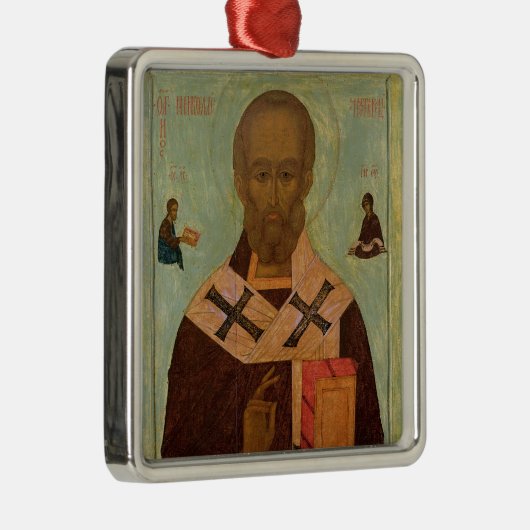 Sint-Nicolaas Metalen Ornament (Rechts)