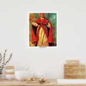 Sint-Nicolaas ontbonden door Guardi Francesco Poster (Keuken)