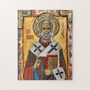Sint Nicolaas Oosters-orthodox Christelijk icoon Legpuzzel