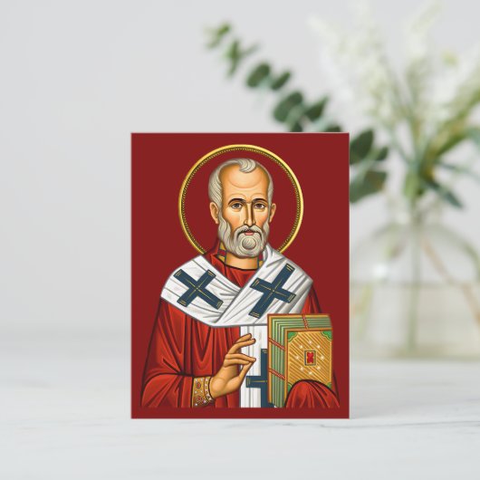 Sint Nicolaas orthodox icoon 04 Briefkaart (Staand voorkant)