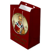 Sint-Nicolaas orthodox icoon Medium Cadeauzakje (Achterkant Gekanteld)