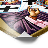 Sint Nicolaas orthodox icoon, Servisch 01 Foto Afdruk (Hoek)