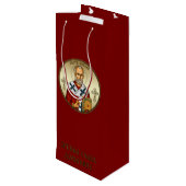 Sint-Nicolaas orthodox icoon Wijn Cadeautas (Achterkant Gekanteld)