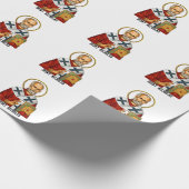 Sint Nicolaas orthodox Servische heiligen icoon Cadeaupapier (Hoek)