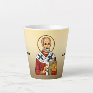 Sint Nicolaas orthodox Servische heiligen icoon Latte Mok