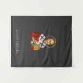 Sint Nicolaas orthodox Servische letter icoon Wandkleed (Voorkant (horizontaal))